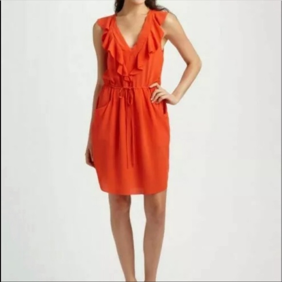 H&M mini ruffle red dress - Picture 2 of 10